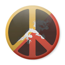 Peace in Bhutan Magnet
