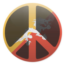 Peace in Bhutan Sticker