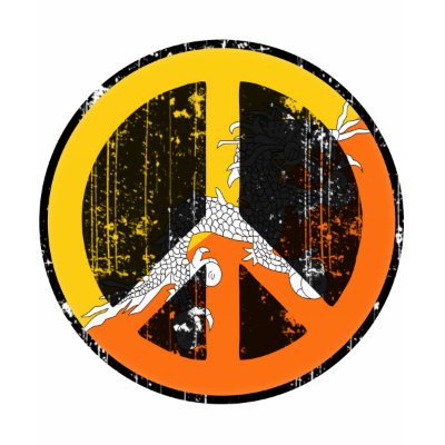 Peace In Bhutan Tee Shirts by FlagStore