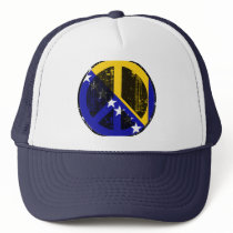 Peace In Bosnia Herzegovina Trucker Hat