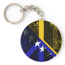 Peace In Bosnia Herzegovina Key Chain