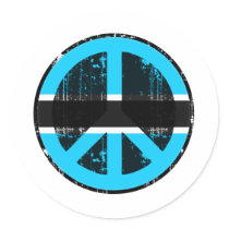 Peace In Botswana stickers by FlagStore Peace In Botswana stickers