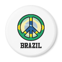 Peace In Brazil Magnet