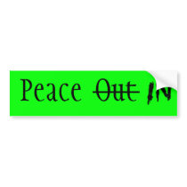 Peace In bumper stickers