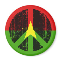 Peace In Burkina magnets