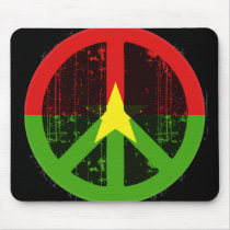 Peace In Burkina mousepads