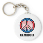 Peace In Cambodia Key Chain