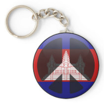 Peace in Cambodia Key Chain