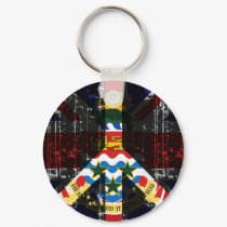 Peace In Cayman Islands keychains