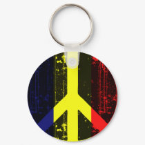Peace In Chad keychains