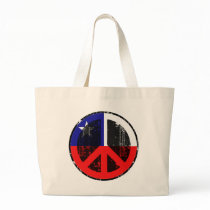 Peace In Chile Tote Bags