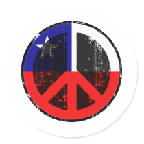 Peace In Chile Sticker