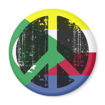 Peace In Comoros Fridge Magnet