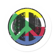 Peace In Comoros Sticker