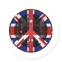 Peace In Cook Islands stickers by FlagStore Peace In Cook Islands stickers