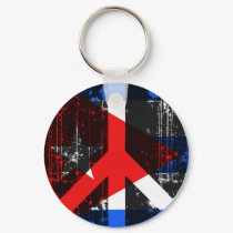 Peace In Cuba keychains