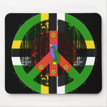 Peace In Dominica mousepads by FlagStore Peace In Dominica mousepads