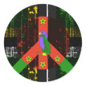 Peace In Dominica stickers by FlagStore Peace In Dominica stickers