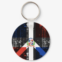 Peace In Dominican Republic keychains