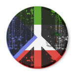 Peace In Equatorial Guinea Fridge Magnet