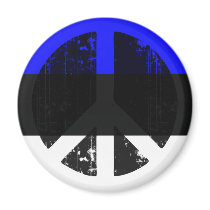 Peace In Estonia magnets by FlagStore Peace In Estonia magnets