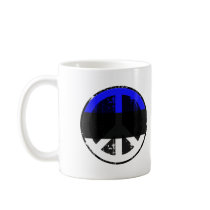 Peace In Estonia mugs by FlagStore Peace In Estonia mugs