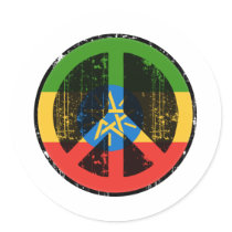 Peace In Ethiopia stickers by FlagStore Peace In Ethiopia stickers