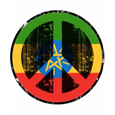 Peace In Ethiopia Tee Shirt by FlagStore