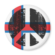 Peace In Faroe Islands magnets by FlagStore Peace In Faroe Islands magnets