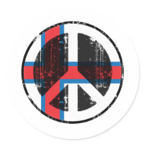 Peace In Faroe Islands stickers by FlagStore Peace In Faroe Islands stickers