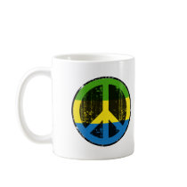 Peace In Gabon mugs by FlagStore Peace In Gabon mugs