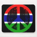 Peace In Gambia mousepads by FlagStore Peace In Gambia mousepads