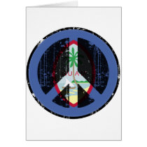 Peace In Guam Greeting Card