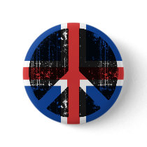 Peace In Iceland buttons by FlagStore Peace In Iceland buttons