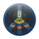 Peace in Idaho Refrigerator Magnet