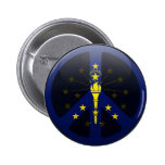 Peace in Indiana Pinback Button