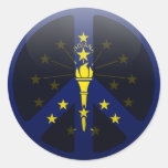 Peace in Indiana Stickers