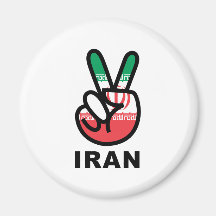 Peace In Iran Fridge Magnet