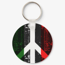 Peace In Italy keychains by FlagStore Peace In Italy keychains