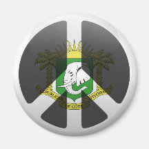 Peace in Ivory Coast Fridge Magnet
