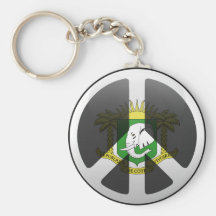 Peace in Ivory Coast Keychain