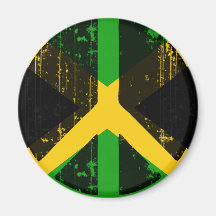 Peace In Jamaica Fridge Magnets