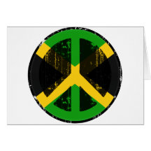 Peace In Jamaica Greeting Cards