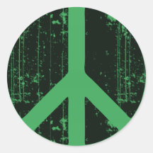 Peace In Libya Round Stickers