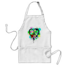 Peace In Love Aprons