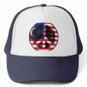 Peace In Malaysia hats by FlagStore Peace In Malaysia hats