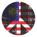 Peace In Malaysia stickers by FlagStore Peace In Malaysia stickers