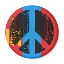Peace In Mongolia magnets by FlagStore Peace In Mongolia magnets