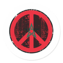 Peace In Morocco stickers by FlagStore Peace In Morocco stickers