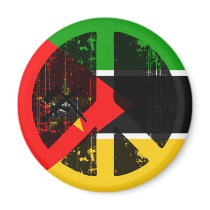 Peace In Mozambique magnets by FlagStore Peace In Mozambique magnets
